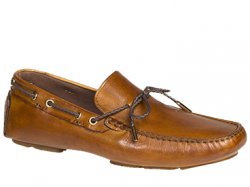 Bacco Bucci "Istria" Tan Calfskin Loafer Shoes 7780