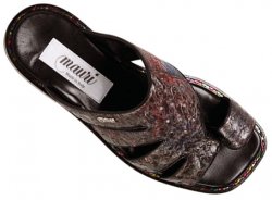 Mauri "1261" Multicolor Genuine Ostrich Sandals