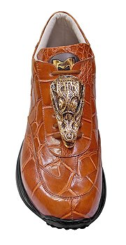 Brown aligator shoes