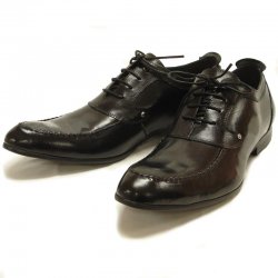 Encore By Fiesso Black Leather Shoes FI6553