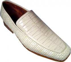 Giorgio Brutini Cream Inter-Laced Shoes 157909-2