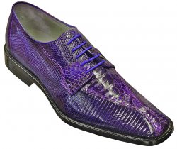 Belvedere "Rossi" Purple Genuine Crocodile / Lizard Shoes