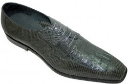 Belvedere "California" Grey Genuine Crocodile / Lizard shoes