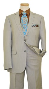 Zanetti Grey Super 120's Wool Modern Fit Suit