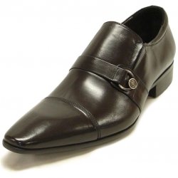 Encore By Fiesso Black Genuine Calf Leather Loafer Shoes FI3064