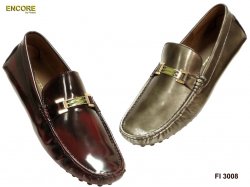 Encore By Fiesso Genuine Patent Leather Loafer Shoes With Bracelet FI3008