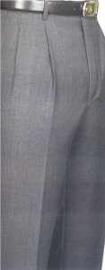 Giorgio Cosani Silver Grey Super 140'S 100% Wool Dress Slacks 850