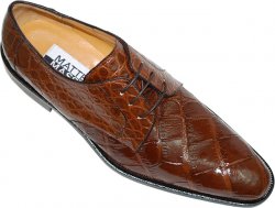 Matteo & Massimo "King" CH31 Taupe Genuine All-Over Alligator Shoes