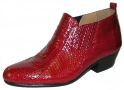 Giorgio Brutini "Jarrett" Red Genuine Snakeskin Boots 15064.