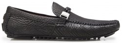 Belvedere "Zante" Black Genuine Shark Loafer Shoes 24V.