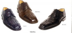 Belvedere "Tropea" Genuine Hornback Crocodile/Lizard Shoes