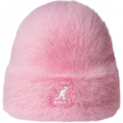 Kangol Pink Furgora Genuine Rabbit Fur Cuff Beanie Cap K3523
