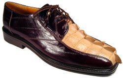 Romano "Lucas" Brown/Orix Genuine Crocodile Tail/Eel Shoes