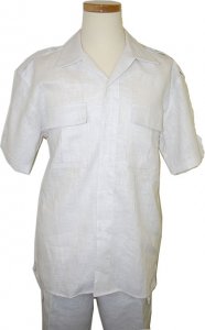 Successos 100% Linen White 2 Pc Outfit SP3222