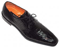 Mezlan "McVie" M537 Black Genuine All-Over Alligator Shoes