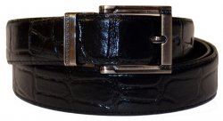 Serpi Black Alligator Print Genuine Leather 2XL Belt F9/2XL/30