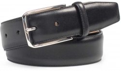 Mezlan AO11114 Black Genuine Calfskin Belt.