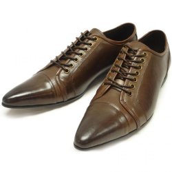 Encore By Fiesso Brown Genuine Leather Pointed Toe Shoes FI6529