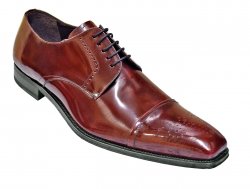 Mezlan "Duke II" Burgundy Genuine Patent Leather Oxford Dress Shoes 12927