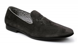 Giorgio Brutini "Cress" Black Velvet Loafer Shoes 17603.