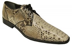 Los Altos Natural Genuine All-Over Python Snake Skin Shoes 1ZV085749