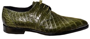 Mauri Bernini 4580 Money Green Genuine All Over Alligator Shoes