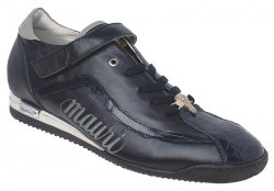 Mauri "Manhattan" 8604 Wonder Blue / Grey Genuine Baby Alligator Sneakers