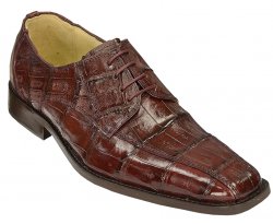 David X "Cappi" Wine Genuine All-Over Crocodile Shoes