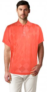 Stacy Adams Coral Knitted Microfiber Casual Short Sleeve Polo Shirt 3703