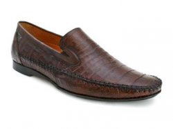 Mezlan "Morellino" Sport Genuine Crocodile Skin Loafer Shoes
