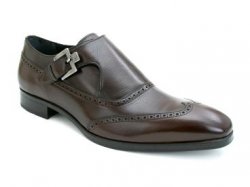 Mezlan "Dorval" Brown Soft Italian Tumbled Calf Shoes