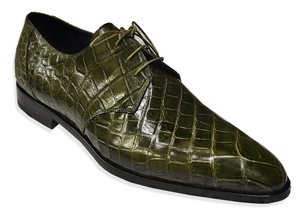Green Genuine All-Over Alligator Shoes