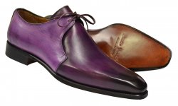 Emilio Franco 62 Purple / Lavender Burnished Italian Calfskin Single Eyelet Shoes