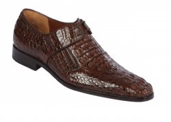 Lombardy Brown Genuine Crocodile Hornback Dress Shoe ZLM020207.