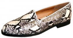 Giorgio Brutini "Faulkner" Natural Genuine Snakeskin Loafer Shoes 150639-2.
