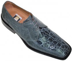 David Eden "Savior" Grey Genuine Crocodile/Lizard Shoes