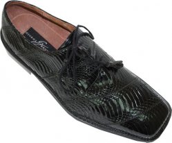 Giorgio Brutini Black Genuine Snake Skin Shoes 156951