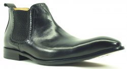 Carrucci Black Genuine Burnished Leather Boots KB478-11 / KB503-11.