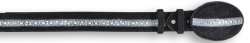 Los Altos Black All-Over Genuine Stingray Full Rowstone Belt C111405