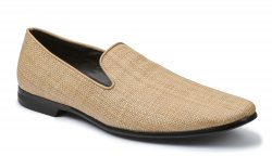 Giorgio Brutini "Chapin" Natural Raffia Loafer Shoes 17606