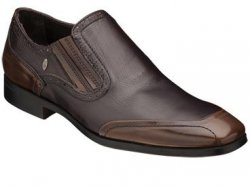 Bacco Bucci "Girardi" Brown Genuine Italian Calfskin Loafer Shoes