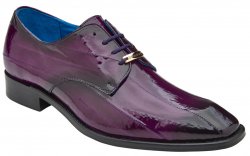 Belvedere "Italo" Antique Purple Genuine Eel Shoes.