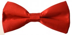 Classico Italiano Red 100% Silk Bow Tie BT067