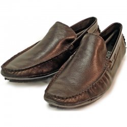 Encore By Fiesso Brown Genuine Leather Loafer Shoes F3010.