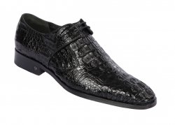 Lombardy Black Genuine Crocodile Hornback Dress Shoe ZLM020205.