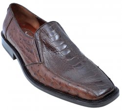Los Altos Brown Genuine All-Over Ostrich Leg w/ Ostrich Shoes ZV047807