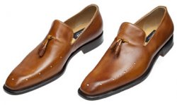 Mauri "Aperitivo" 1071 Brandy All Over Genuine Calfskin Hand-Painted Shoes