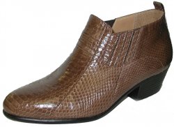 Giorgio Brutini "Jarrett" Taupe Genuine Snakeskin Boots 15064