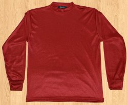 Step One Burgundy Tricot Dazzle 100% Polyester Shirt S18SHA