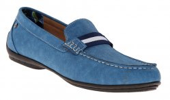 Stacy Adams "Pepi" Blue Faux Leather Loafer Shoes With Leather Lining 24942-400